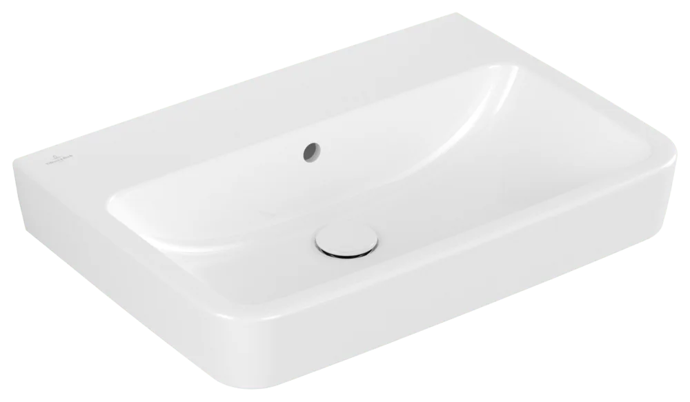 Villeroy & Boch O.novo Wandwaschbecken Eckig Weiß Alpin 650x460x175mm mit Überlauf Villeroy & Boch O.novo Wandwaschbecken Eckig Weiß Alpin 650x460x175mm mit Überlauf