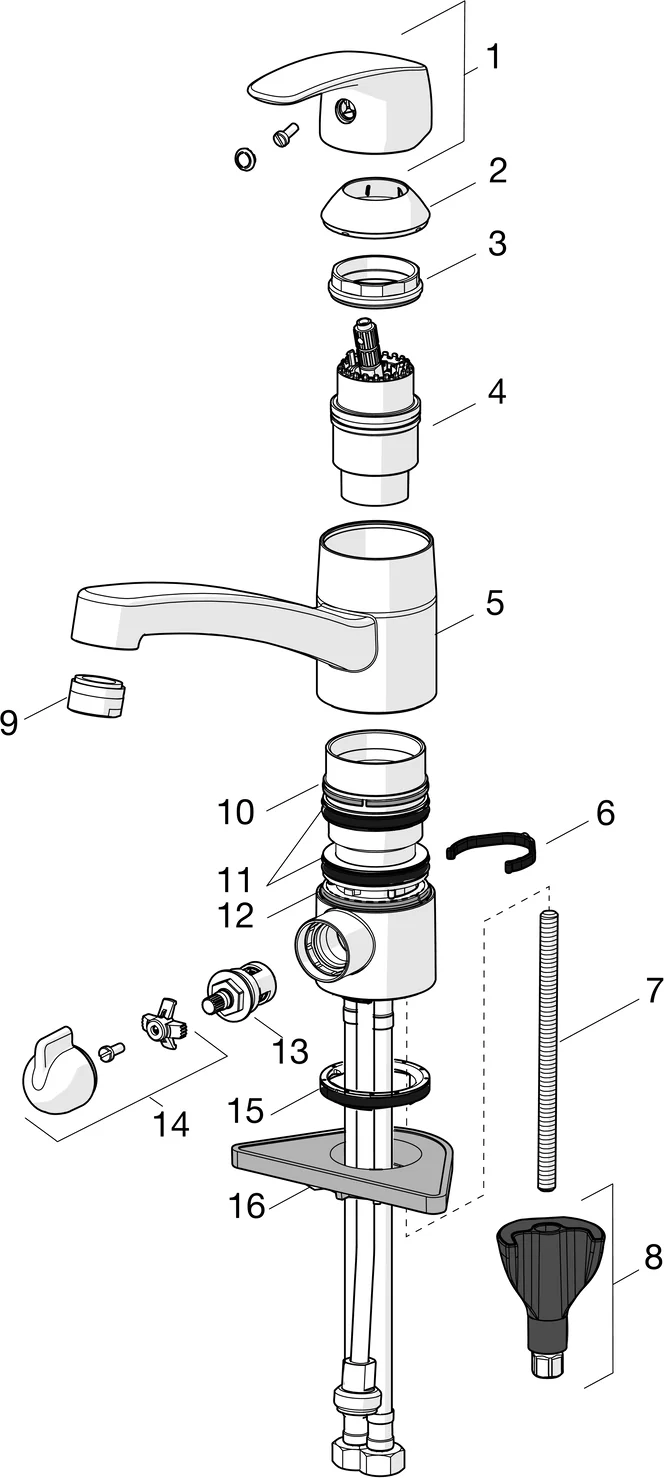 HansaPINTO Küchenarmatur Hansapinto 2017 Einhebelmischer DN15 Chrom