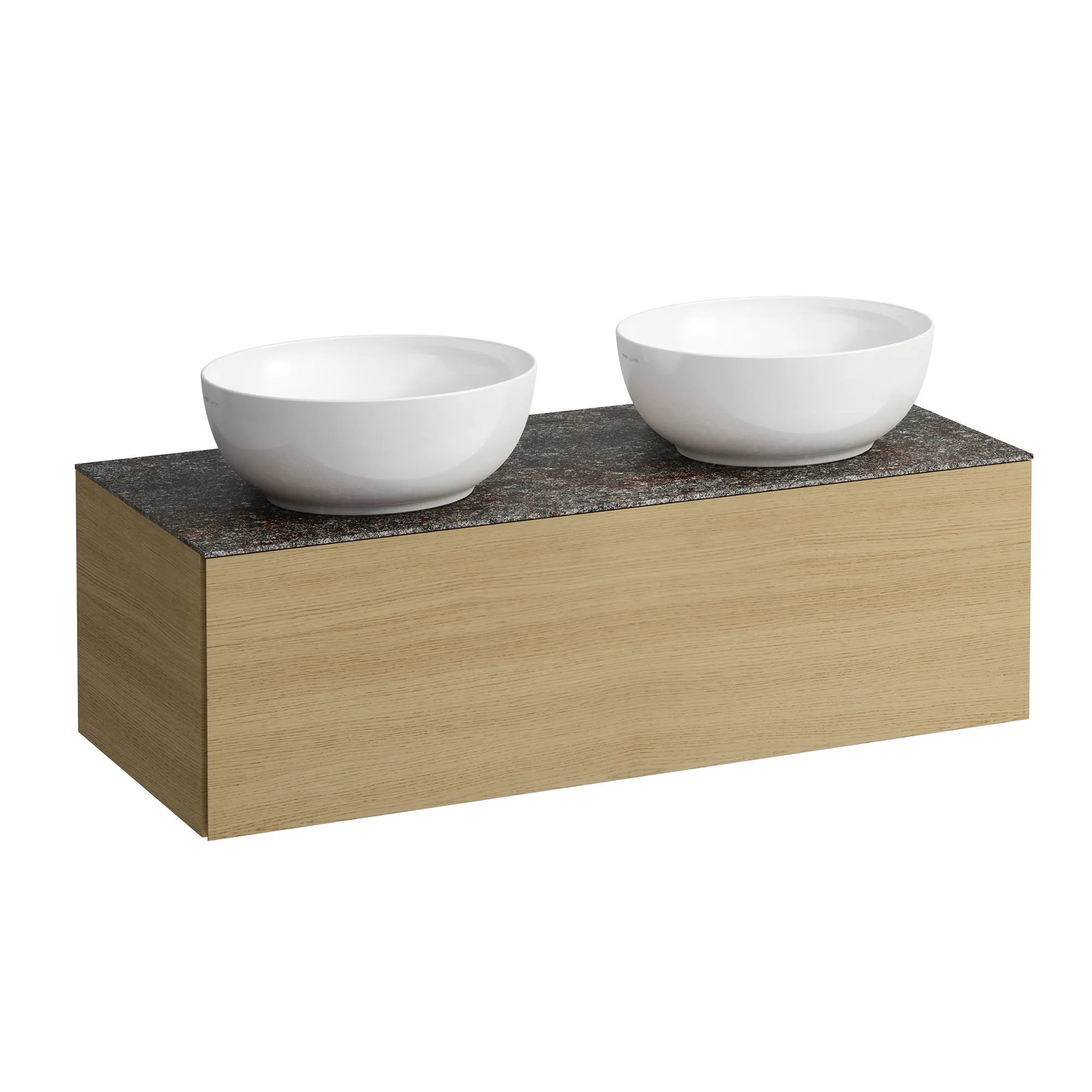 Laufen Schubladenelement „Ilbagnoalessi“ 1200 × 370 × 500 mm Eiche hell, ohne Hahnlochbohrung, links und rechts Laufen Schubladenelement „Ilbagnoalessi“ 1200 × 370 × 500 mm Eiche hell, ohne Hahnlochbohrung, links und rechts