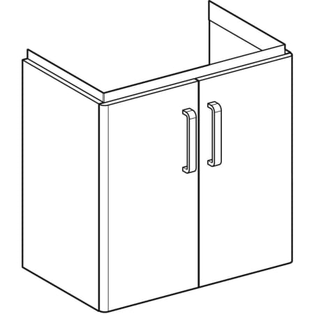 Geberit Waschtischunterschrank „Renova Compact“ 59,7 × 60,5 × 39,7 cm