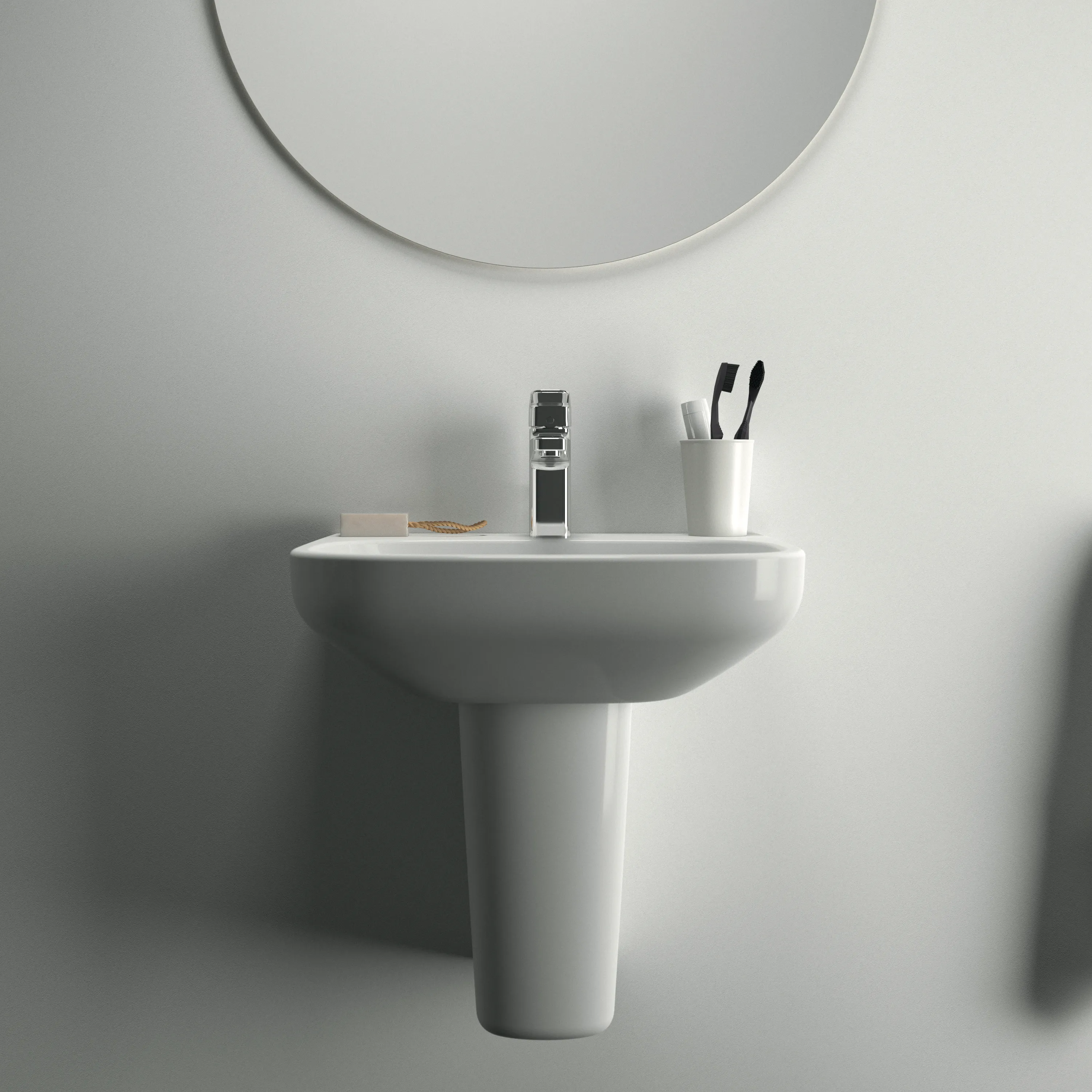 Ideal Standard Waschtischarmatur Ceraplan H90 mit Ablaufgarnitur, Ausladung 124mm, Chrom Ideal Standard Waschtischarmatur Ceraplan H90 mit Ablaufgarnitur, Ausladung 124mm, Chrom