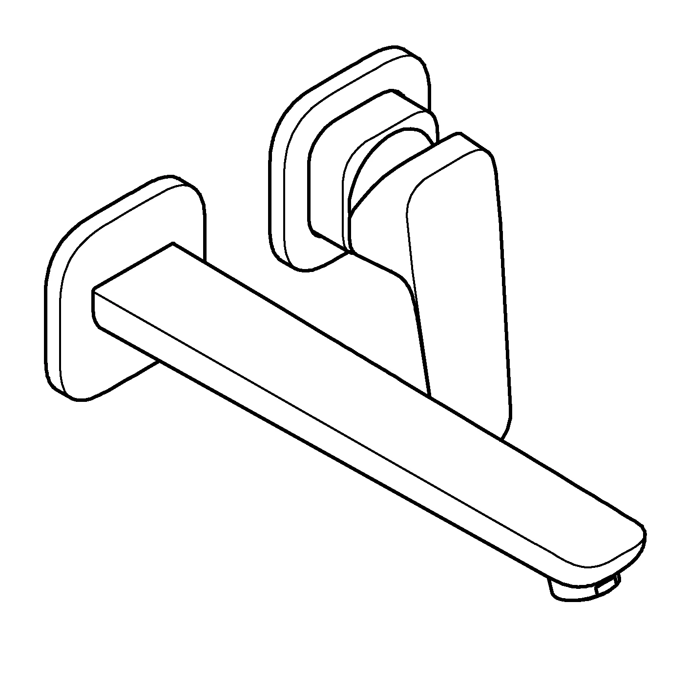 Grohe Unterputz-Armatur „Cubeo“ in matt black