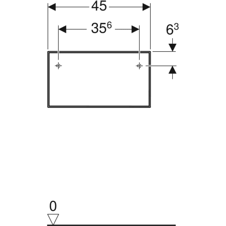 Geberit Hochschrank „ONE“ 45 × 24,5 × 47 cm