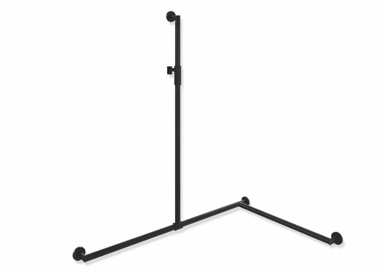 HEWI Haltegriff Ausführung rechts „System 900“ in Schwarz tiefmatt / Schwarz matt, Befestigung verdeckt HEWI Haltegriff Ausführung rechts „System 900“ in Schwarz tiefmatt / Schwarz matt, Befestigung verdeckt