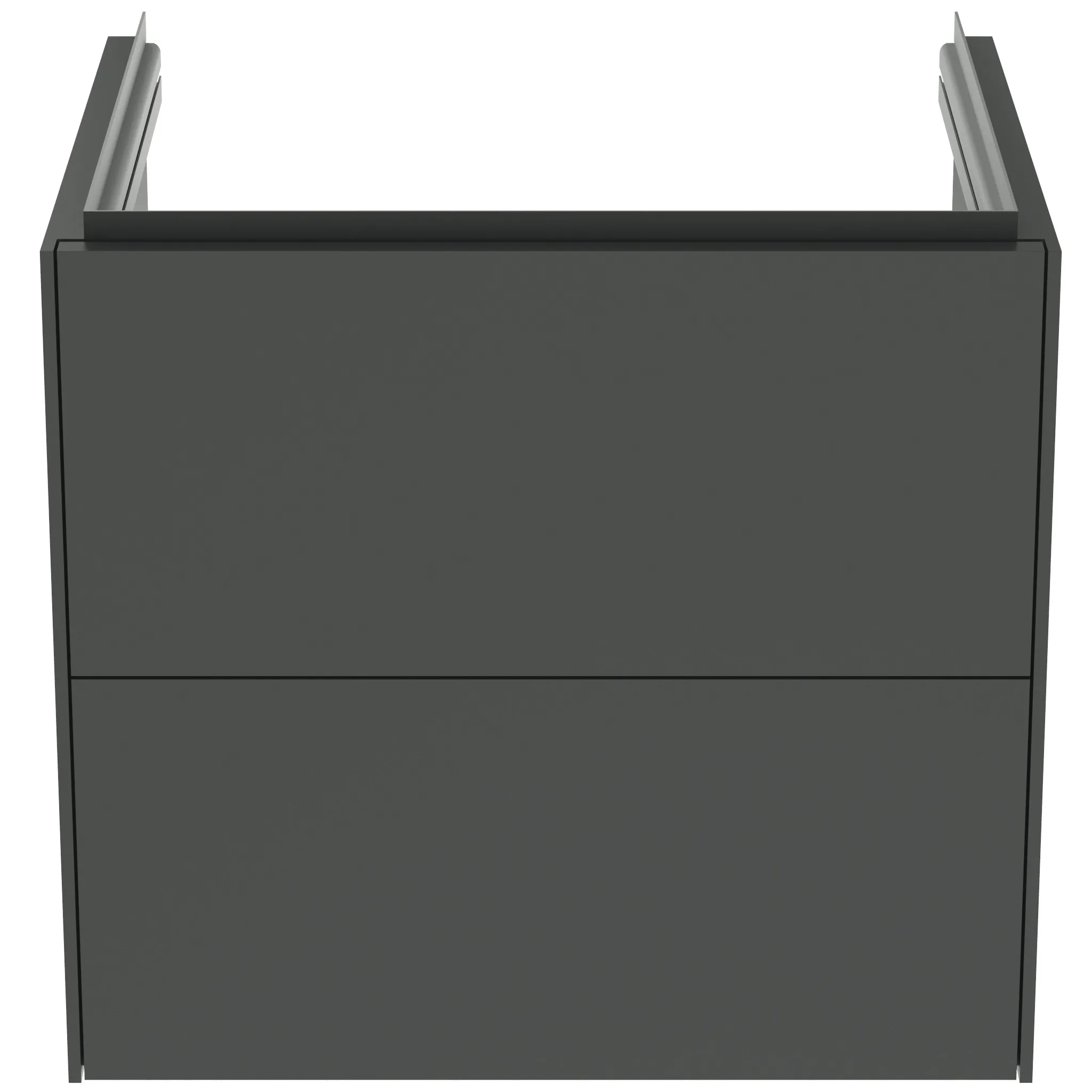 Ideal Standard Conca Möbelwaschtischunterschrank Anthrazit matt 600x505x550 mm 2 Auszüge Push-Open mit Softclose-Einzug