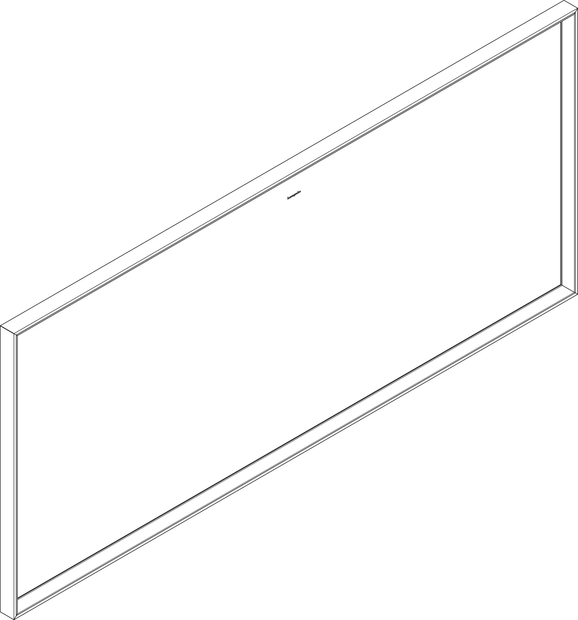 Hansgrohe Xarita E Spiegel mit LED-Beleuchtung 1600⁄50 IR Sensor, Mattweiß