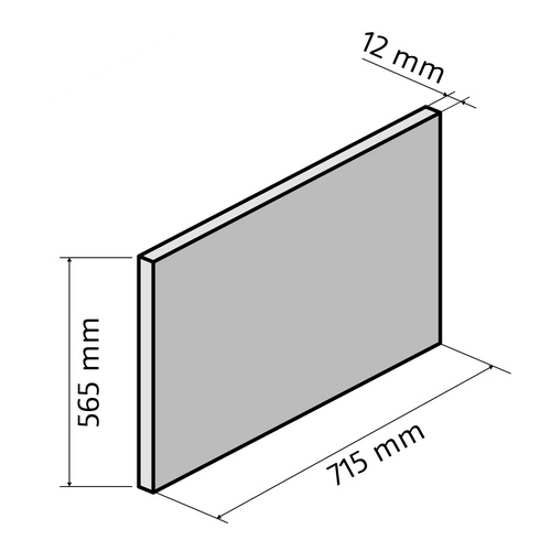 Seitenschürze für DuschWanne „Dobla“ 71,5 cm 