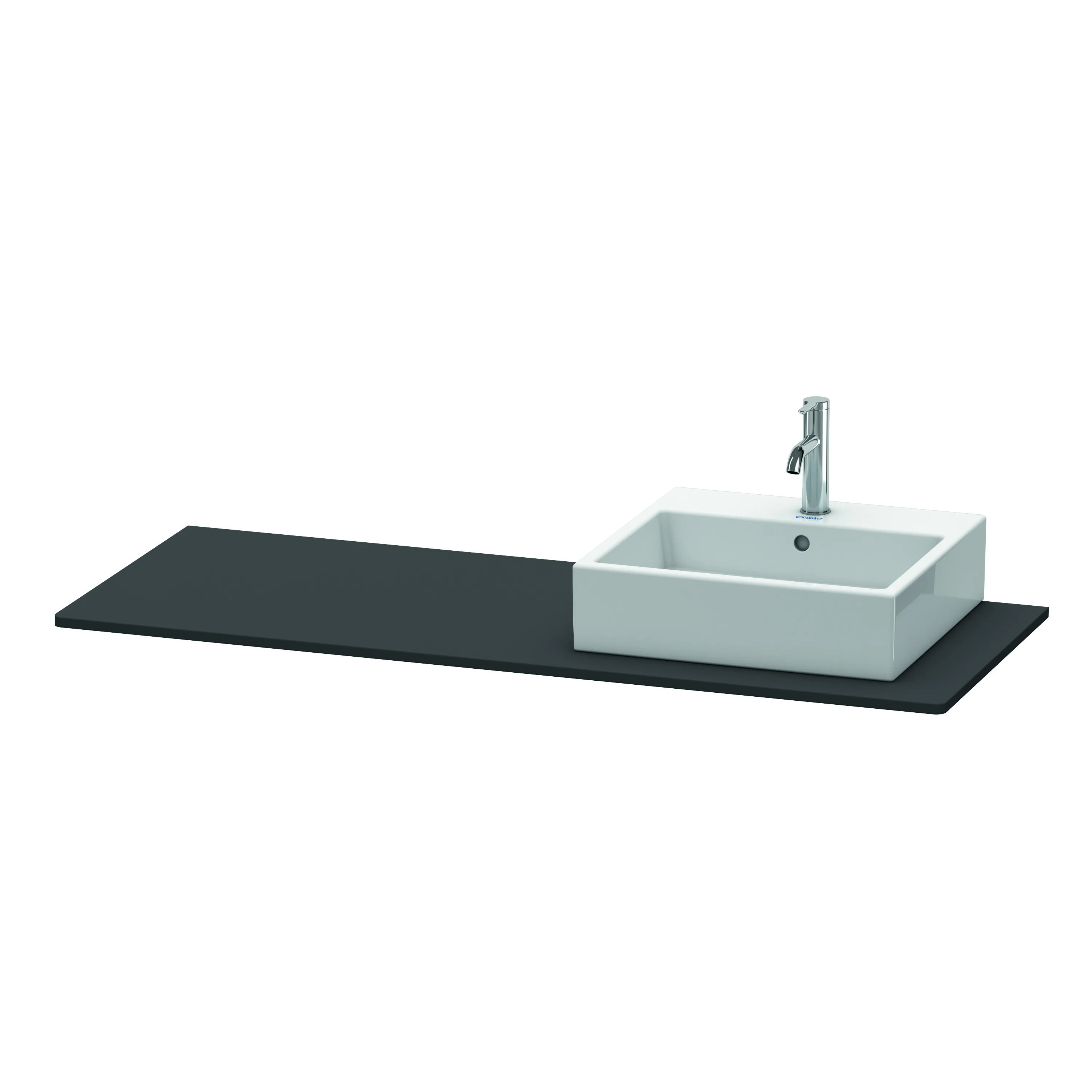 Duravit Konsole „XSquare“ in Graphit Supermatt