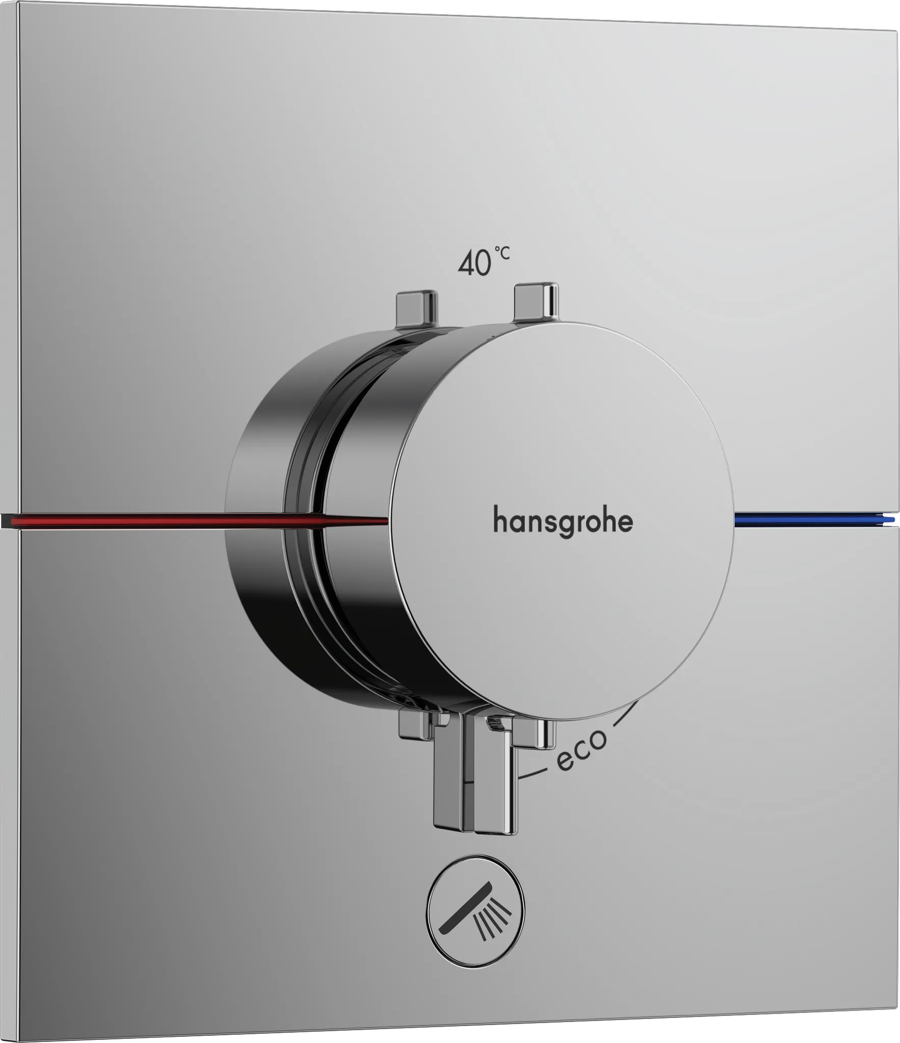 ShowerSelect Comfort E Thermostat Unterputz für 1 Verbraucher und einen zusätzlichen Abgang Chrom ShowerSelect Comfort E Thermostat Unterputz für 1 Verbraucher und einen zusätzlichen Abgang Chrom