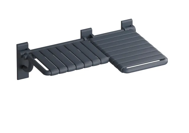 Duschklappsitz „Serie 801“ in Anthrazitgrau, rechts Duschklappsitz „Serie 801“ in Anthrazitgrau, rechts