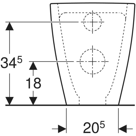 Stand-Tiefspül-WC „Acanto“ 35 × 42,5 × 51 cm in weiß alpin, ohne Spülrand Stand-Tiefspül-WC „Acanto“ 35 × 42,5 × 51 cm in weiß alpin, ohne Spülrand
