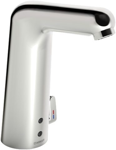 Hansa Waschtischarmatur, elektronisch „Medipro XL“ Ausladung 136 mm in Chrom Hansa Waschtischarmatur, elektronisch „Medipro XL“ Ausladung 136 mm in Chrom