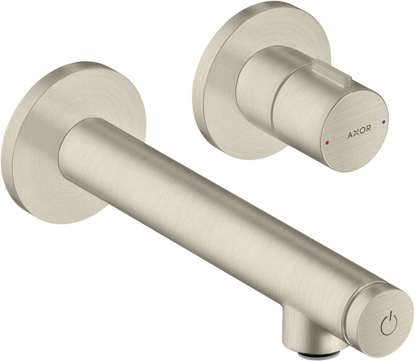 Hansgrohe AXOR Uno Waschtischmischer Unterputz, Brushed Nickel, Ausladung 158 mm, Zylindergriff, Normalstrahl, max. Durchfluss 5 l/min Hansgrohe AXOR Uno Waschtischmischer Unterputz, Brushed Nickel, Ausladung 158 mm, Zylindergriff, Normalstrahl, max. Durchfluss 5 l/min