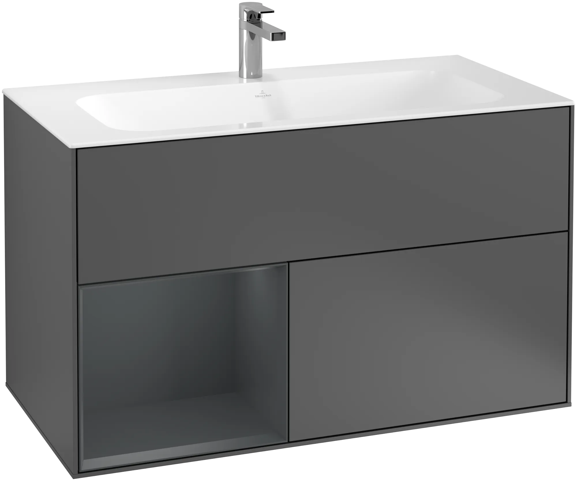 Villeroy & Boch Finion Waschbeckenunterschrank F03 996x591x498mm anthrazit/midnight blue