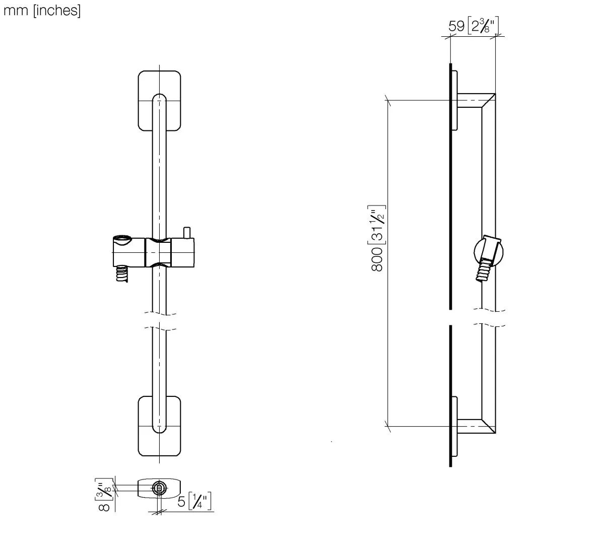 Duschgarnitur ohne Handbrause LULU Chrom 26413710 Duschgarnitur ohne Handbrause LULU Chrom 26413710