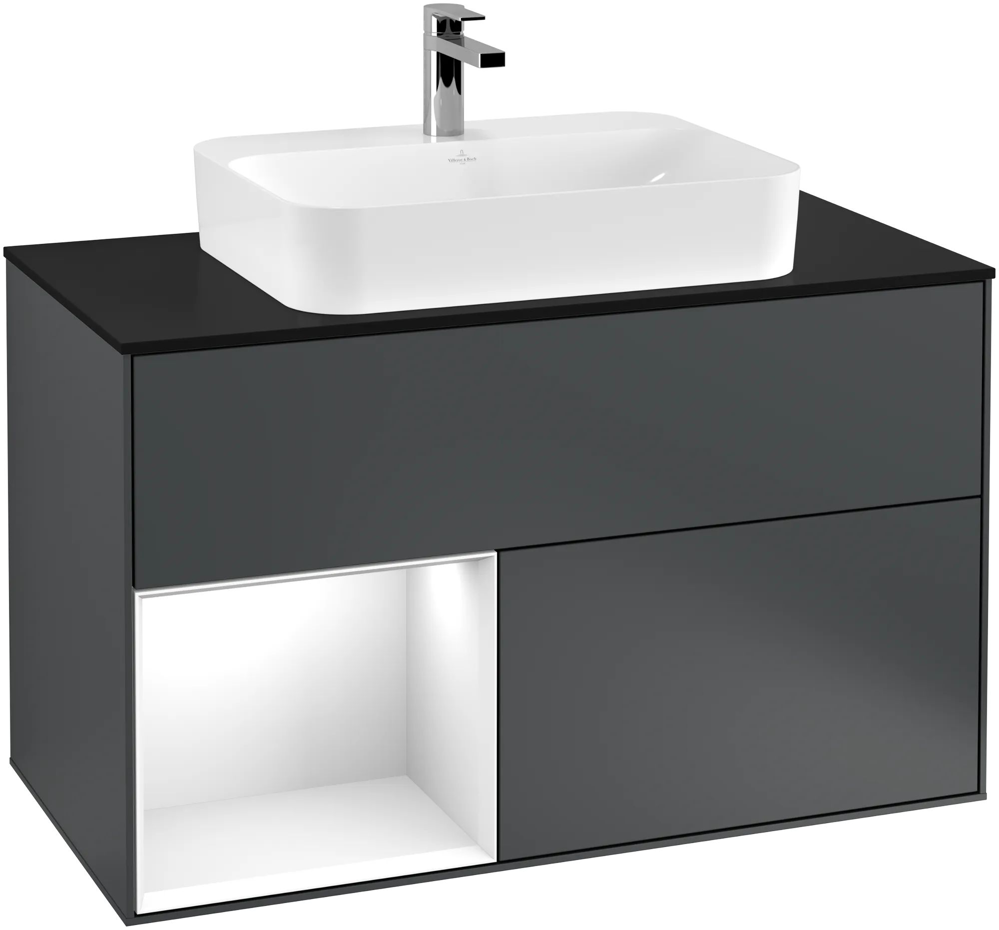 Villeroy & Boch Finion Waschbeckenunterschrank G36, 1000x603x501mm, Midnight Blue Matt/Lacquer