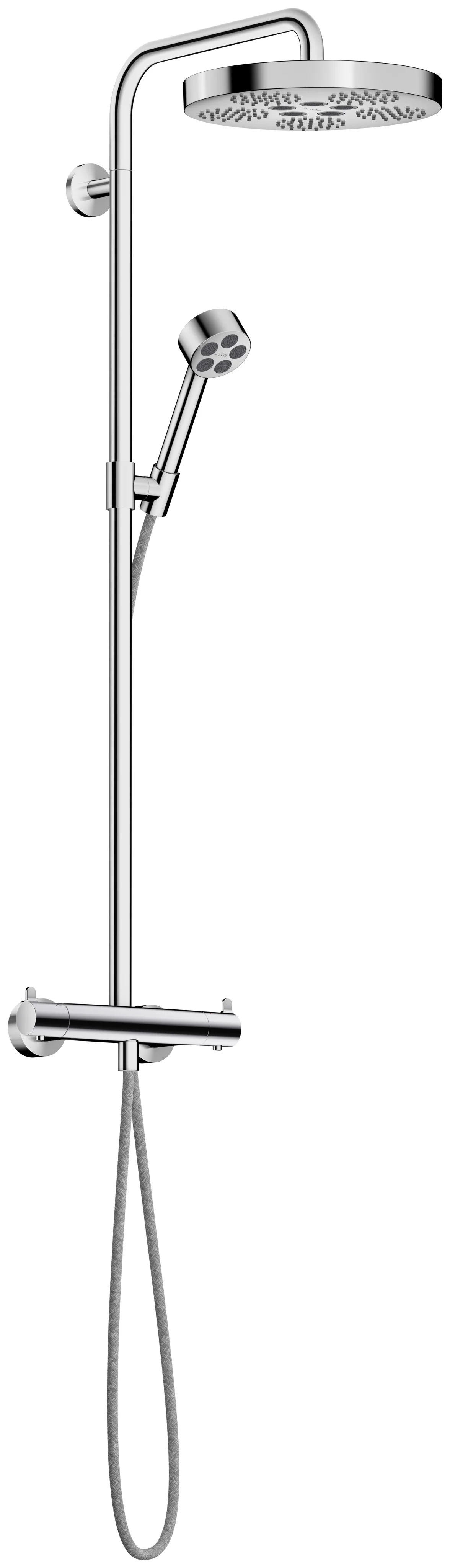 Hansgrohe AXOR One Showerpipe mit Thermostat, Kopfbrause 280 1jet Chrom