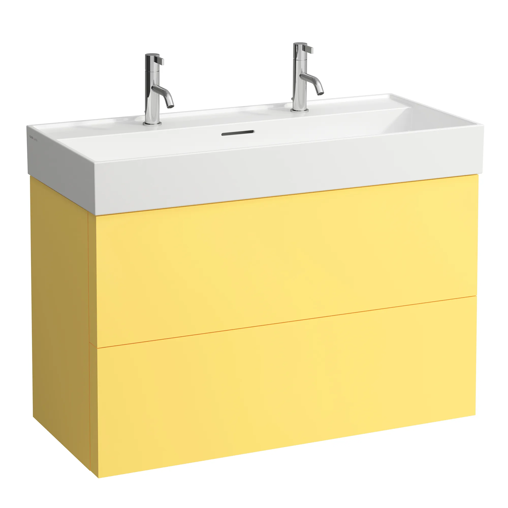 Laufen Waschtischunterbau „Kartell“ 450 × 600 × 985 mm Senfgelb Laufen Waschtischunterbau „Kartell“ 450 × 600 × 985 mm Senfgelb