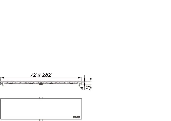 Abdeckung CeraFloor/CeraFrame Connect Design, messing matt