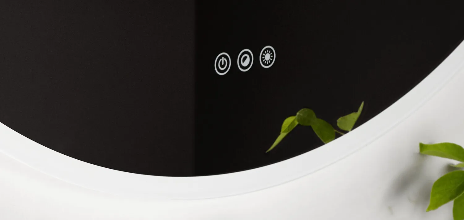 LED-Lichtspiegel pure++ Durchmesser 1000mm mit Spiegelheizung LED-Lichtspiegel pure++ Durchmesser 1000mm mit Spiegelheizung