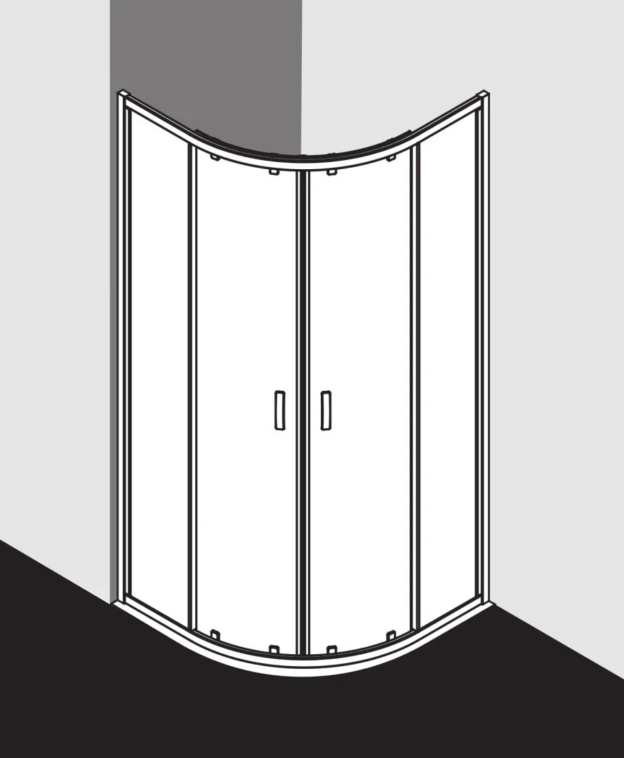 Kermi Duschdesign IBIZA 2000 Viertelkreis-Duschkabine (Gleittüren) I2 T20 Kermi Duschdesign IBIZA 2000 Viertelkreis-Duschkabine (Gleittüren) I2 T20