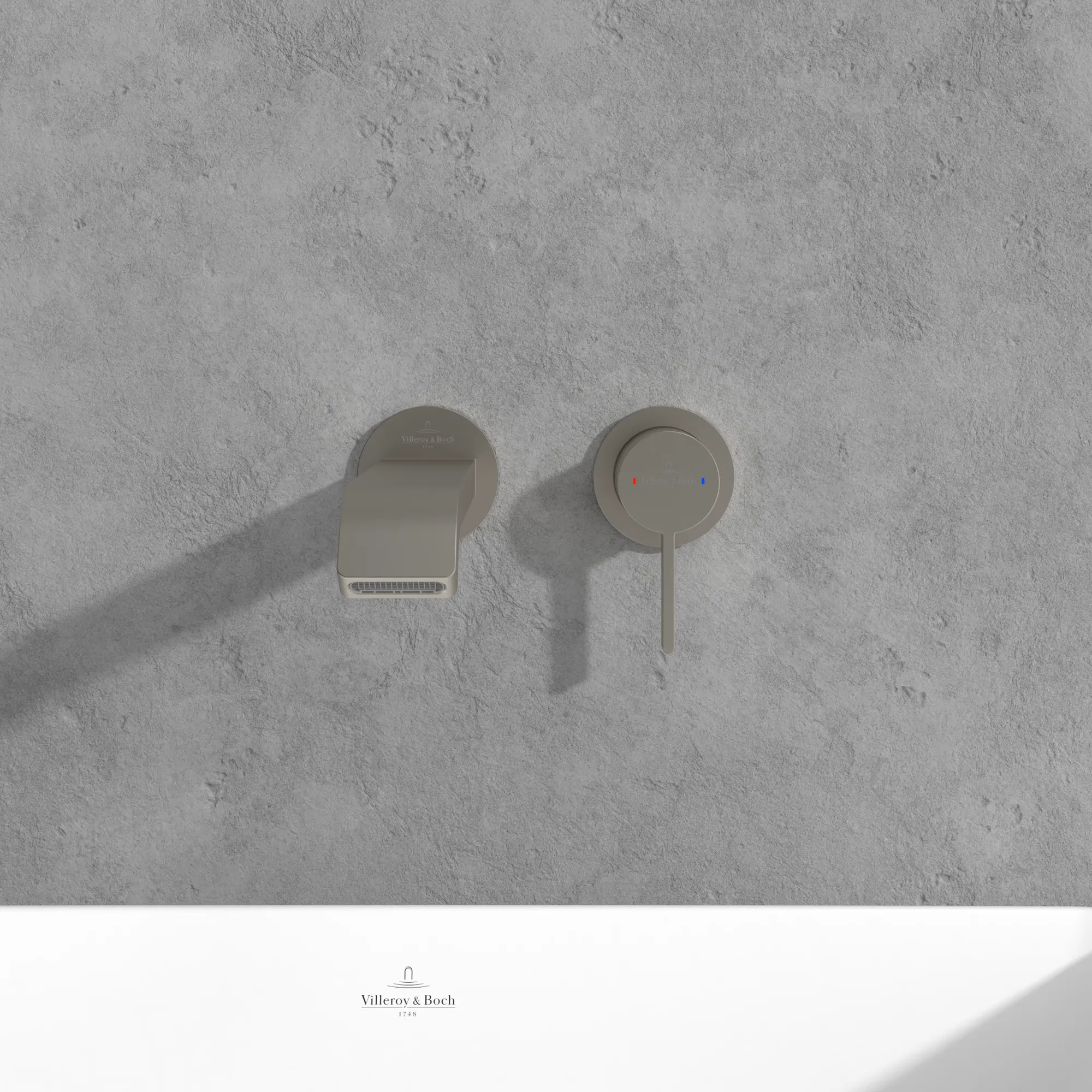 Waschtischauslauf „Dawn“ 20,1 cm in Brushed Nickel Matt Waschtischauslauf „Dawn“ 20,1 cm in Brushed Nickel Matt