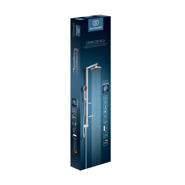 Ideal Standard Ceratwist Alu+ Duschsystem ohne Armatur Silver Ideal Standard Ceratwist Alu+ Duschsystem ohne Armatur Silver