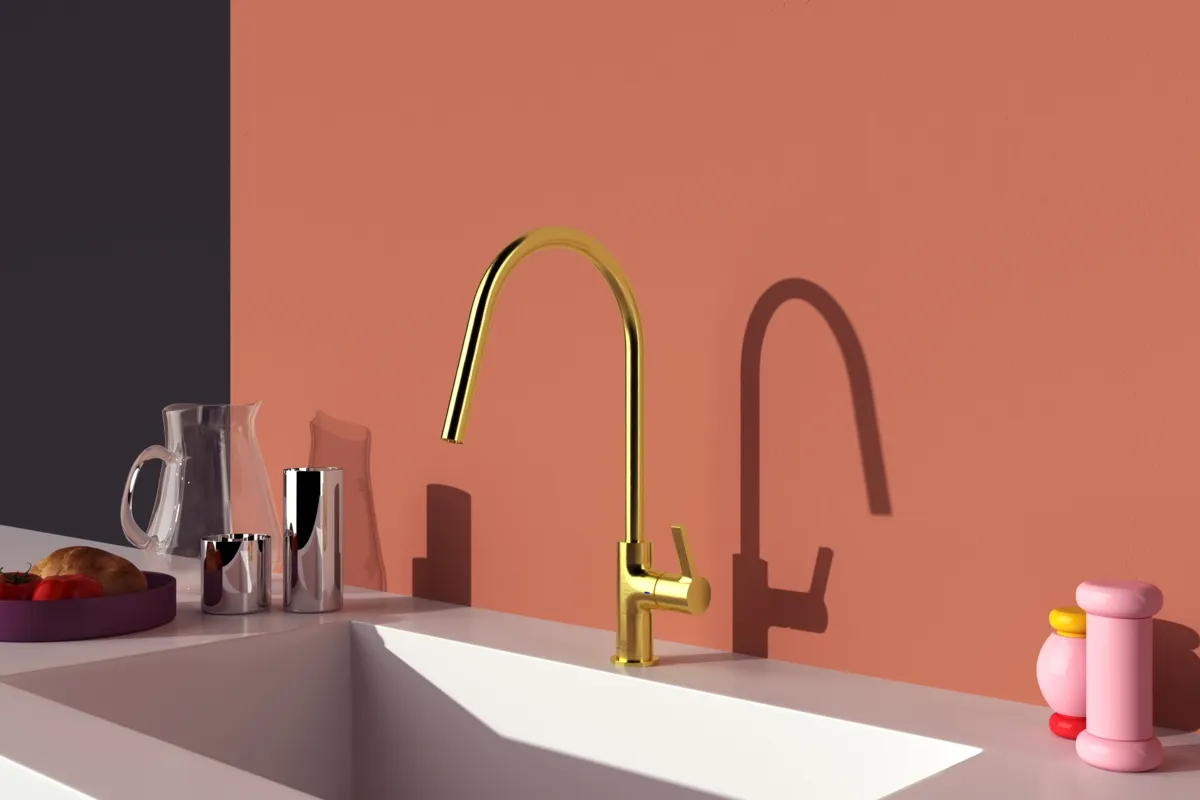 Ideal Standard Gusto Küchenarmatur BD408A2 Brushed Gold