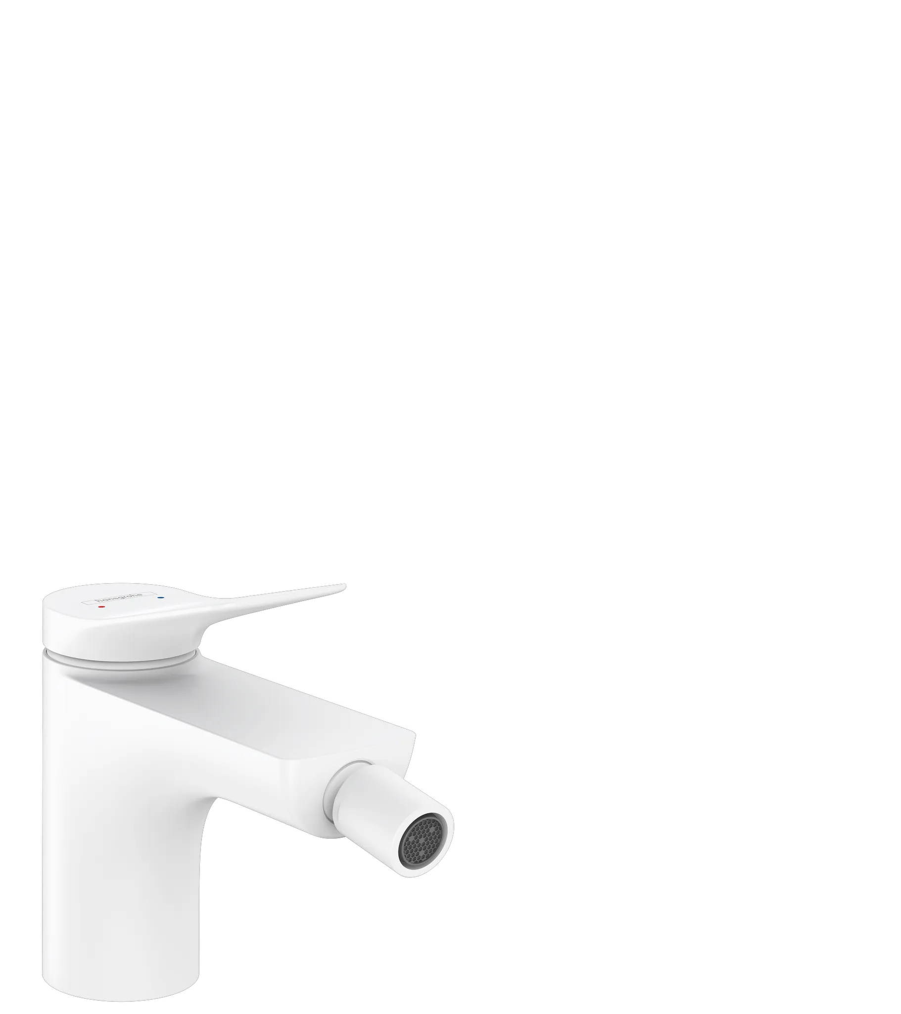 Hansgrohe Vivenis Einhebel-Bidetmischer mit Zugstangen-Ablaufgarnitur, Mattweiß Hansgrohe Vivenis Einhebel-Bidetmischer mit Zugstangen-Ablaufgarnitur, Mattweiß