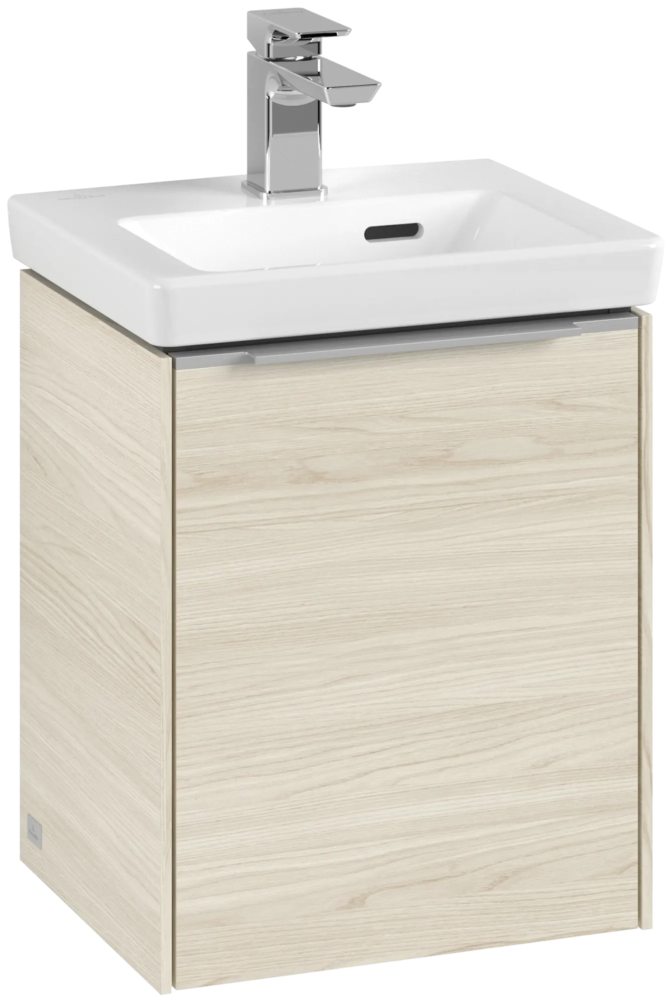 Villeroy & Boch Waschtischunterschrank mit Tür „Subway 3.0“ für Schrankwaschtisch 351 × 429 × 309 mm White Oak, 1 Tür, für Becken mittig, Anschlag links Villeroy & Boch Waschtischunterschrank mit Tür „Subway 3.0“ für Schrankwaschtisch 351 × 429 × 309 mm White Oak, 1 Tür, für Becken mittig, Anschlag links