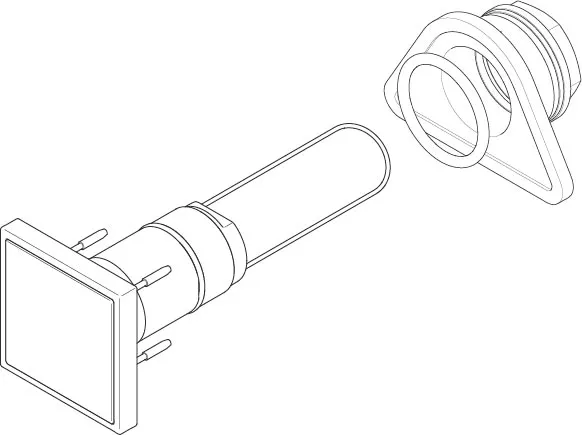 Dornbracht Bedienelement für Aufputz 138 x 88 x 90 mm - Platin gebürstet Dornbracht Bedienelement für Aufputz 138 x 88 x 90 mm - Platin gebürstet