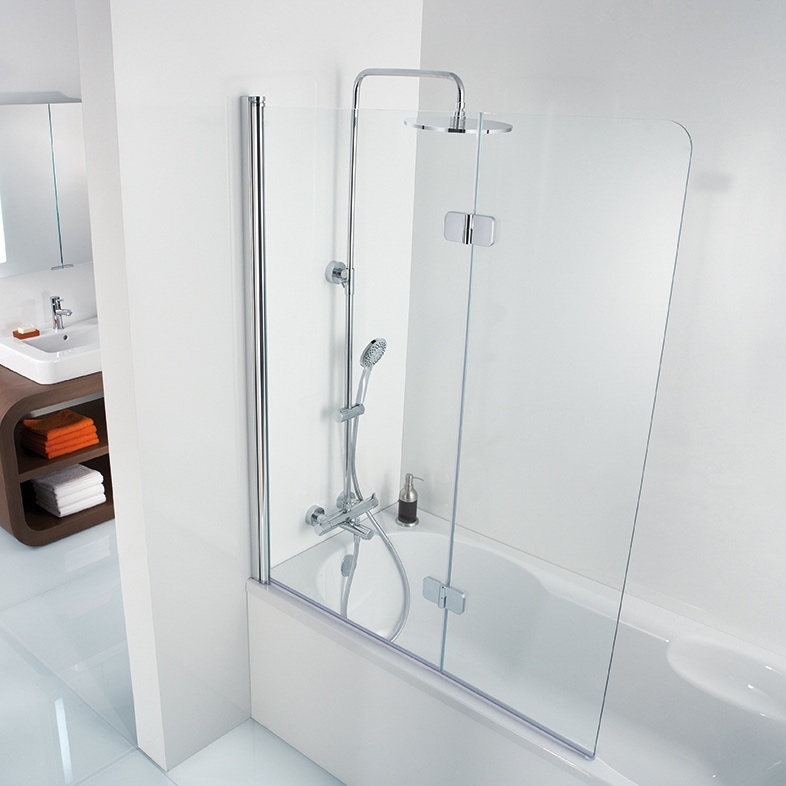 HSK teilgerahmte Badewannenaufsatz 2-teilig „Premium Softcube“ Glas Nebel, Profile Alu Silber-matt, H: 1400 mm HSK teilgerahmte Badewannenaufsatz 2-teilig „Premium Softcube“ Glas Nebel, Profile Alu Silber-matt, H: 1400 mm