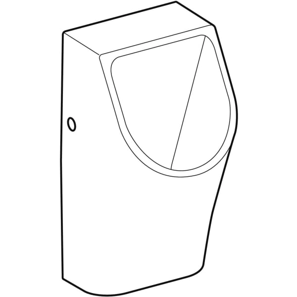 wasserloses Urinal „Renova Plan“, Befestigung verdeckt, ohne Zielobjekt 32,5 × 60 × 30 cm wasserloses Urinal „Renova Plan“, Befestigung verdeckt, ohne Zielobjekt 32,5 × 60 × 30 cm