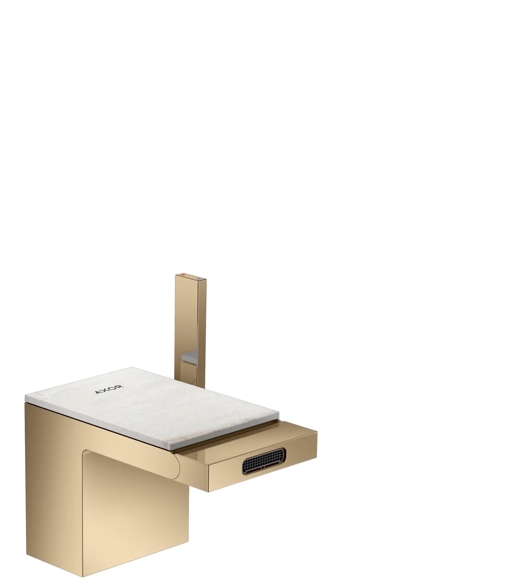 Hansgrohe AXOR MyEdition Mischer Platte 117 mm Marmor Lasa Covelano Vena Oro Hansgrohe AXOR MyEdition Mischer Platte 117 mm Marmor Lasa Covelano Vena Oro