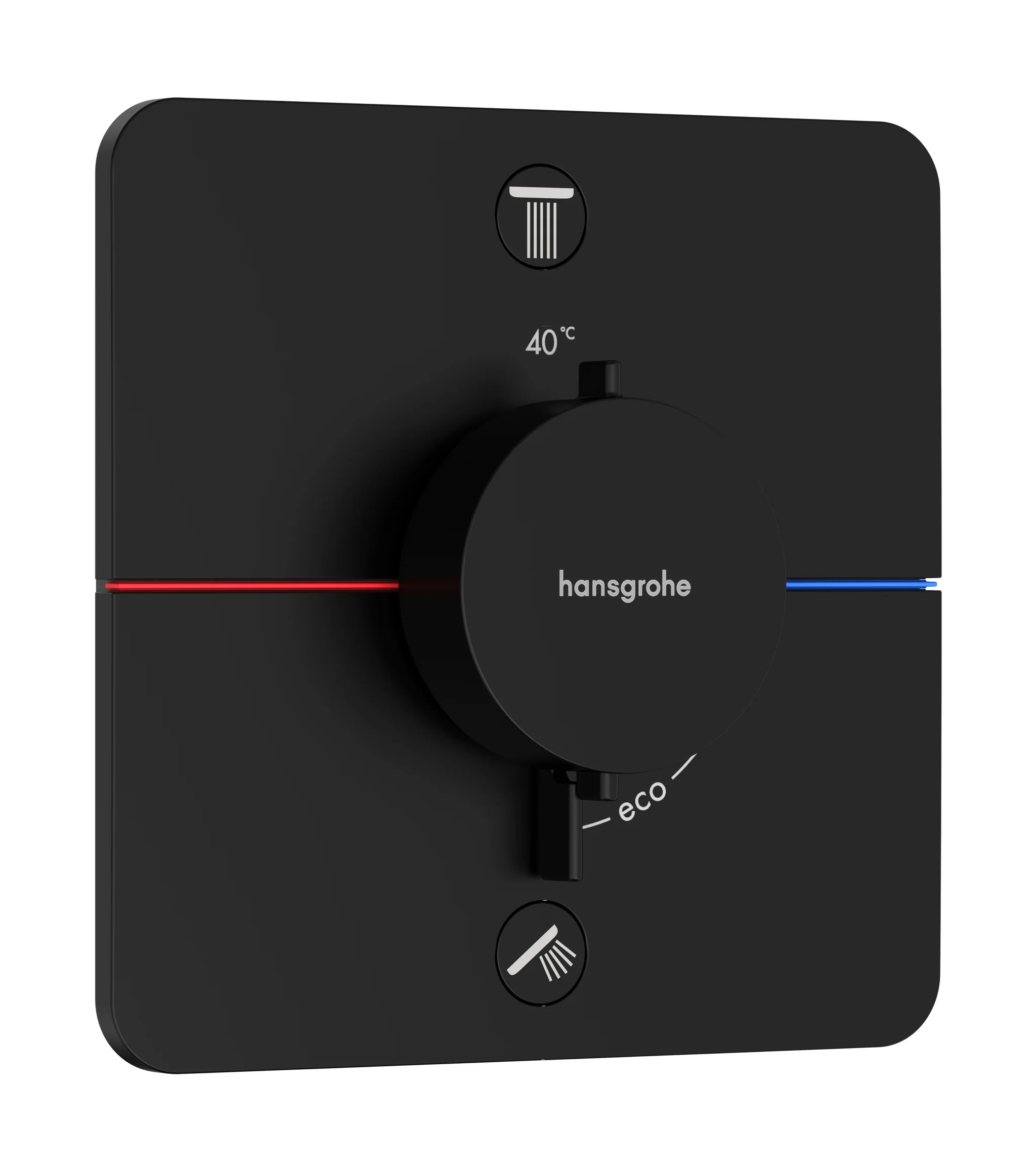 Hansgrohe ShowerSelect Comfort Q Thermostat Unterputz, 2 Verbraucher, Mattschwarz Hansgrohe ShowerSelect Comfort Q Thermostat Unterputz, 2 Verbraucher, Mattschwarz