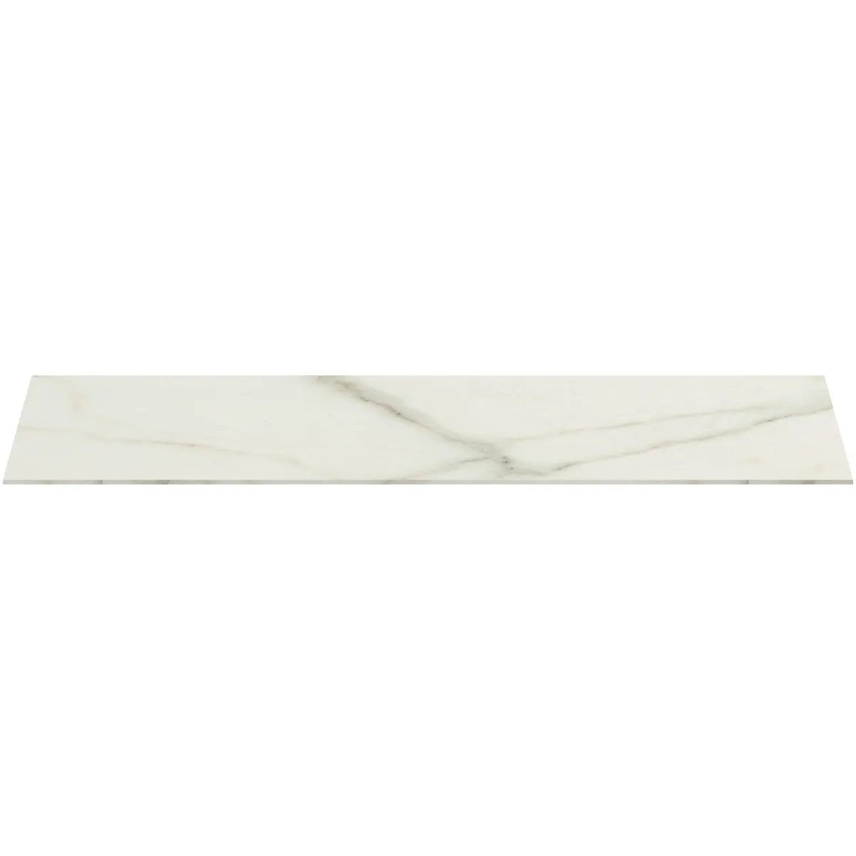 Waschtischplatte Conca, aus Keramik, 1002x373x6mm, Marmor Noir Desir