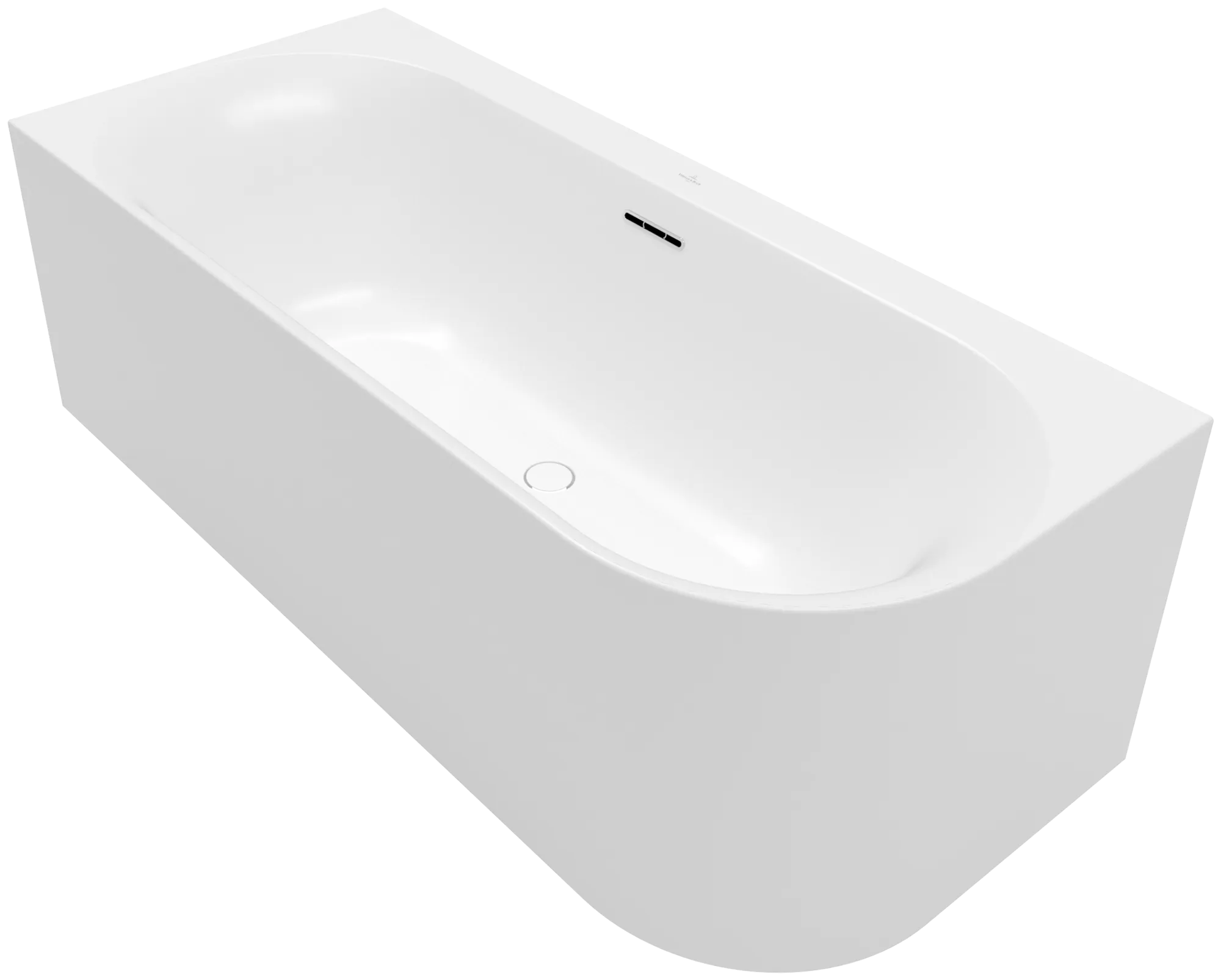 Villeroy & Boch Badewanne mit ovaler Innenform „Loop & Friends“ vorwand oval 170 × 75 cm, links in Stone White Villeroy & Boch Badewanne mit ovaler Innenform „Loop & Friends“ vorwand oval 170 × 75 cm, links in Stone White