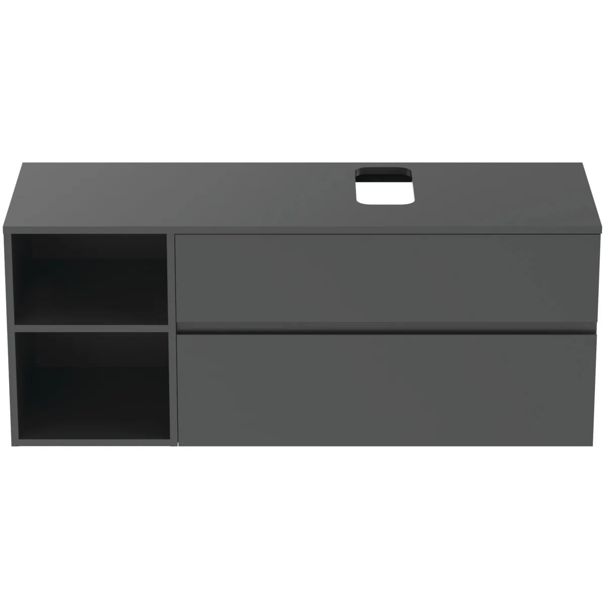 Ideal Standard Waschtischunterschrank Finesse Anthrazit matt 1402x505x558 mm 2 Auszüge Softclose Ideal Standard Waschtischunterschrank Finesse Anthrazit matt 1402x505x558 mm 2 Auszüge Softclose