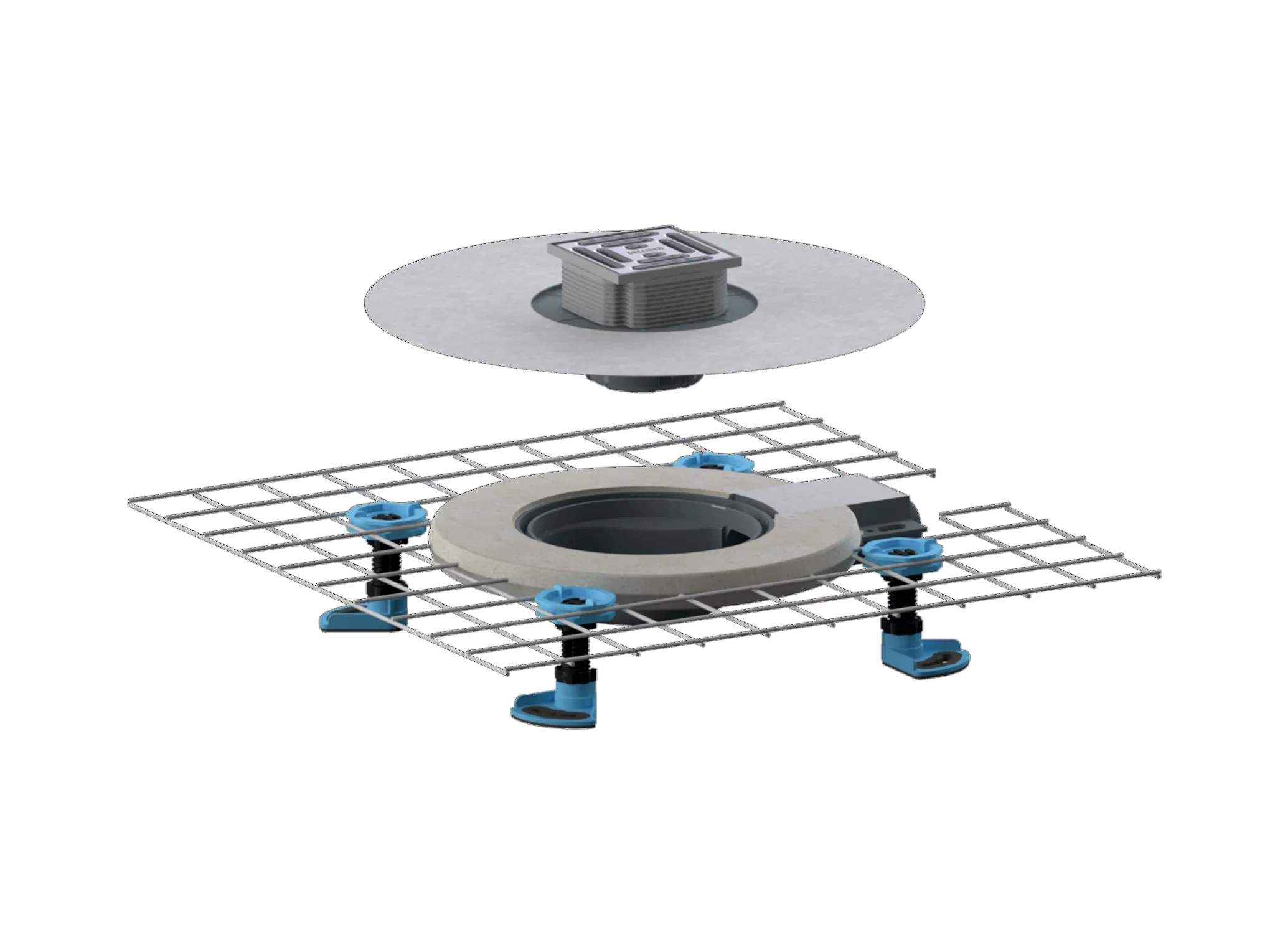 Bodenablauf CeraDrain Pure Plan, DN 40 100 x 100 mm Bodenablauf CeraDrain Pure Plan, DN 40 100 x 100 mm