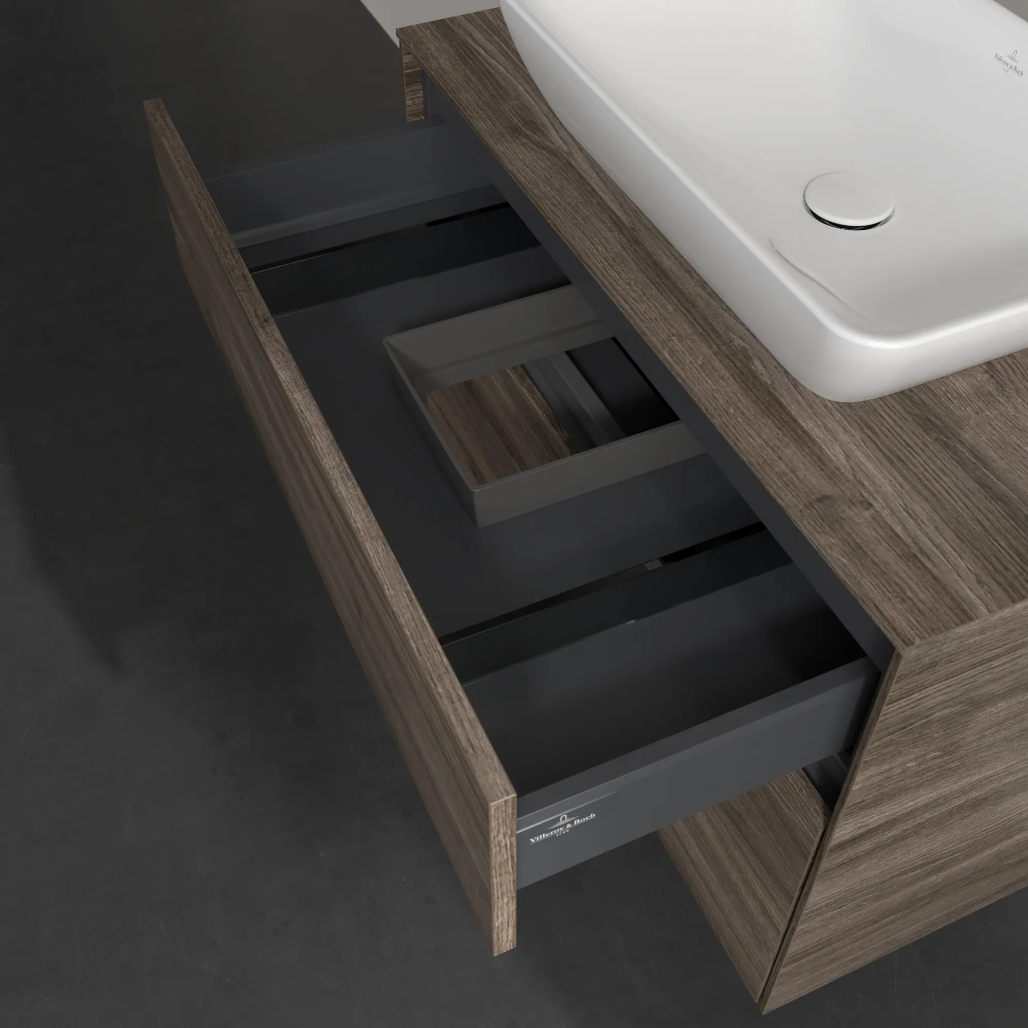 Villeroy & Boch Collaro Waschbeckenunterschrank C10800, 800x548x500mm, Stone Oak Villeroy & Boch Collaro Waschbeckenunterschrank C10800, 800x548x500mm, Stone Oak
