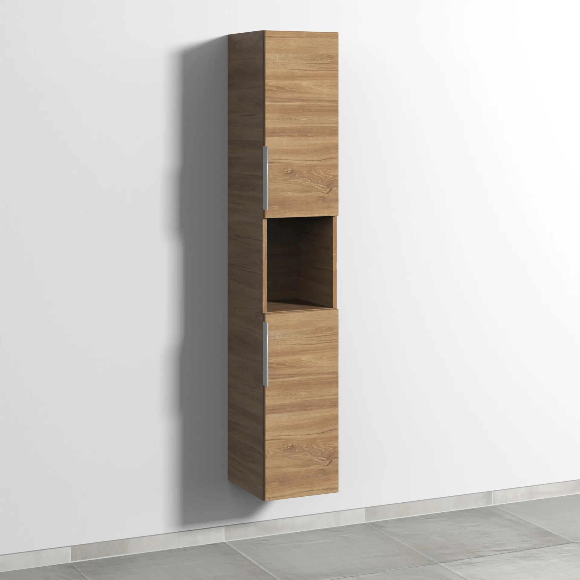 Sanipa Hochschrank „3way“ 300 × 1700 × 345 mm Anschlag rechts, in Eiche Kansas, Anschlag rechts