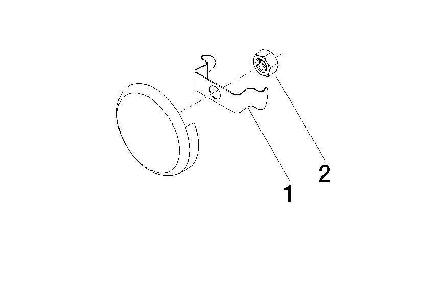 Dornbracht Rohrunterbrecher - Chrom gebürstet, Rosette D. 70 mm Dornbracht Rohrunterbrecher - Chrom gebürstet, Rosette D. 70 mm