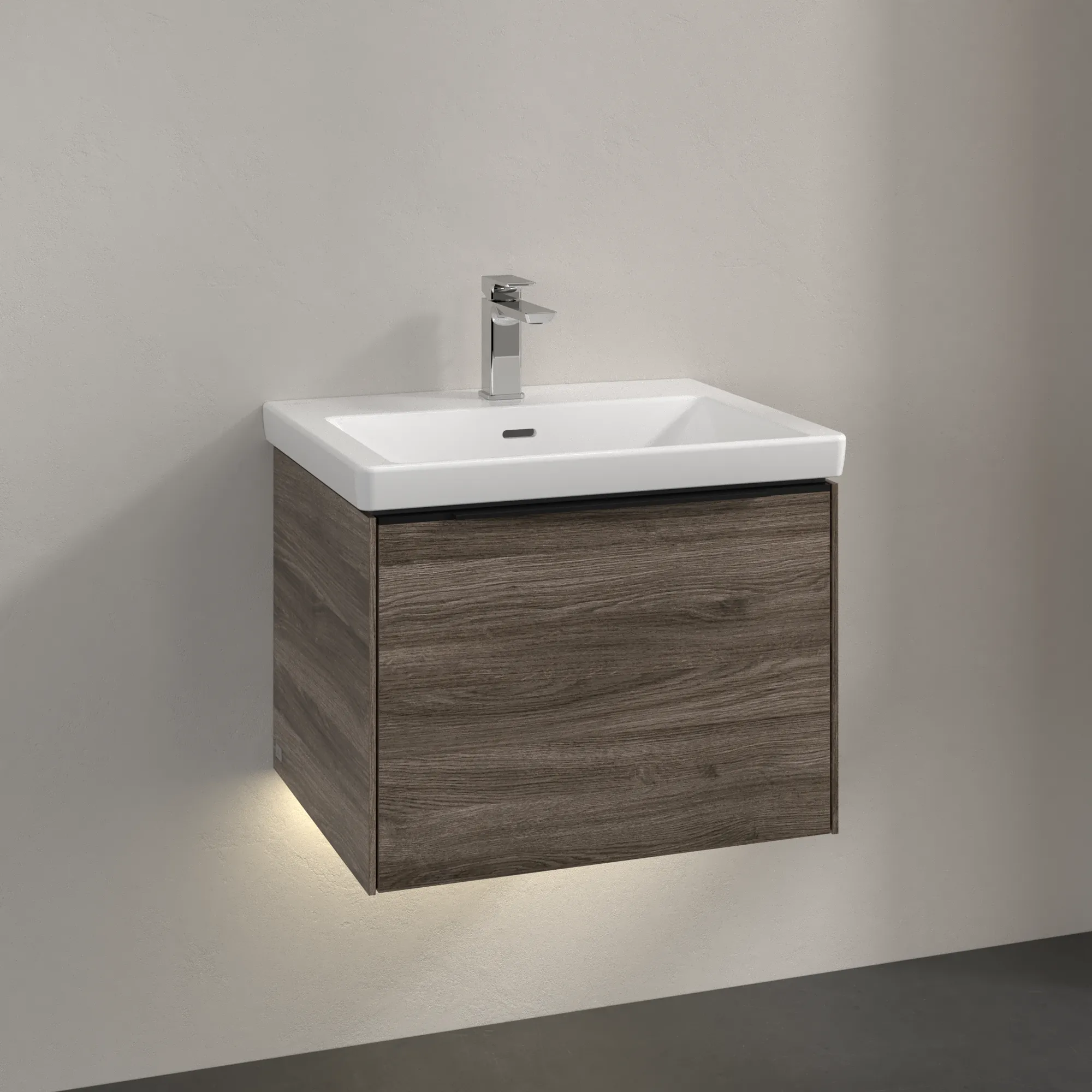 Villeroy & Boch Waschtischunterschrank „Subway 3.0“ für Schrankwaschtisch 572 × 429 × 478 mm Stone Oak, für Becken mittig Villeroy & Boch Waschtischunterschrank „Subway 3.0“ für Schrankwaschtisch 572 × 429 × 478 mm Stone Oak, für Becken mittig