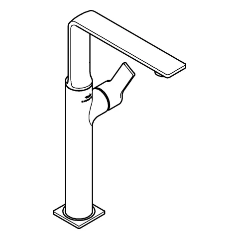 Einhand-Waschtischbatterie Allure 23403, XL-Size, Einlochmontage, glatter Körper, chrom Einhand-Waschtischbatterie Allure 23403, XL-Size, Einlochmontage, glatter Körper, chrom