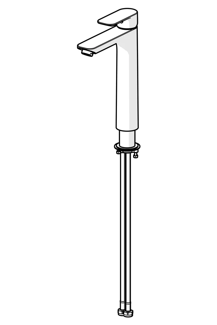 HansaBASIC Waschtischarmatur hoch EHM 5547, Ausladung 150 mm, DN15, Chrom HansaBASIC Waschtischarmatur hoch EHM 5547, Ausladung 150 mm, DN15, Chrom