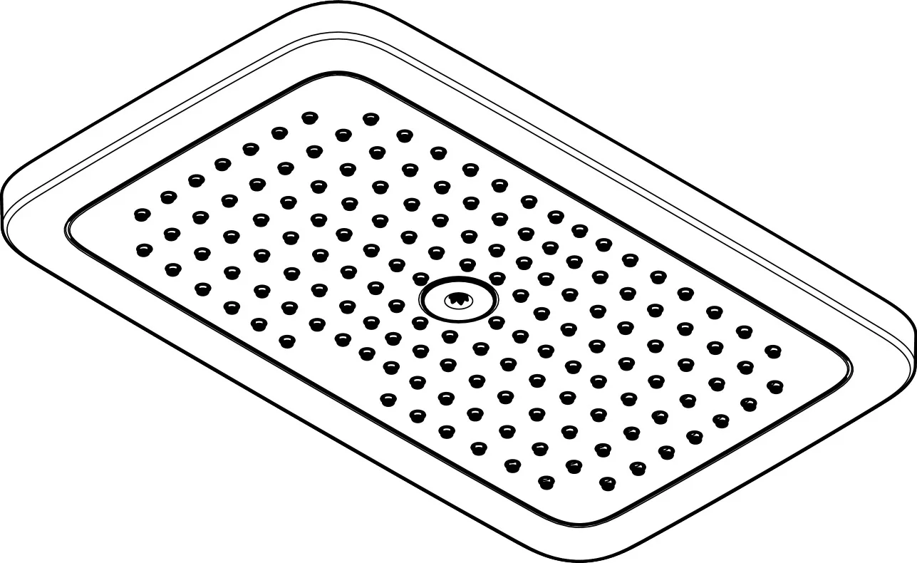Hansgrohe Croma E Kopfbrause 1-Jet in Chrom, 280 x 170 mm, verstellbarer Winkel, RainAir Strahlart, für Durchlauferhitzer geeignet