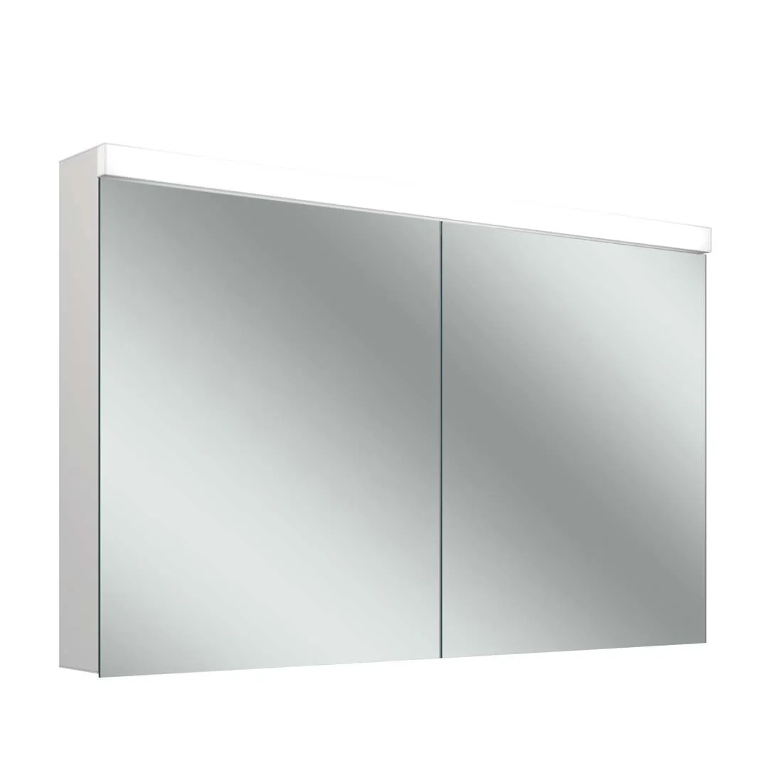 Schneider Spiegelschrank LOB15 130/2/LED – Weiß, 1295 x 747 x 160 mm, LED-Beleuchtung 4000K Schneider Spiegelschrank LOB15 130/2/LED – Weiß, 1295 x 747 x 160 mm, LED-Beleuchtung 4000K