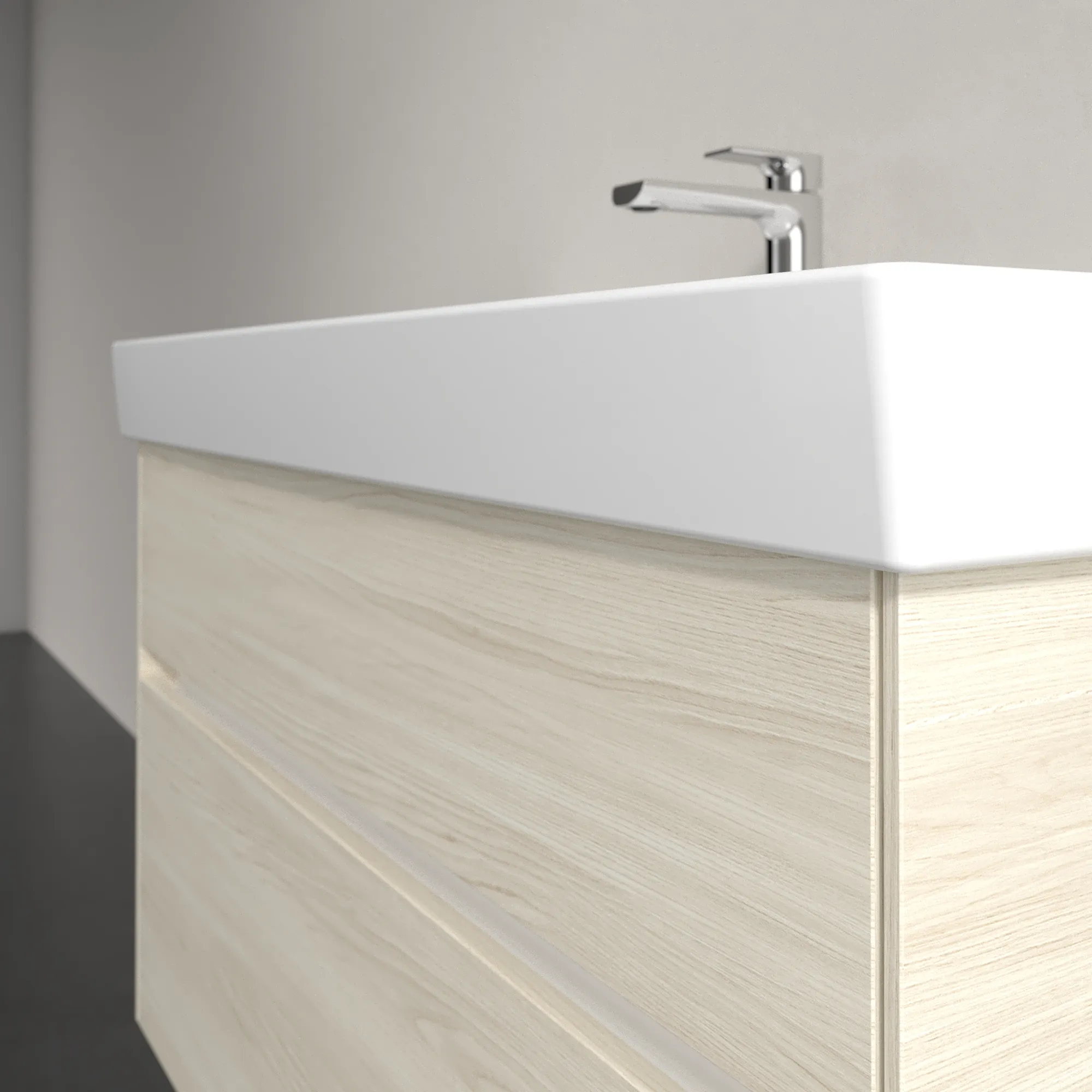 Villeroy & Boch Waschtischunterschrank „Collaro“ 954 × 546 × 444 mm White Oak, für Becken mittig, ohne Beleuchtung