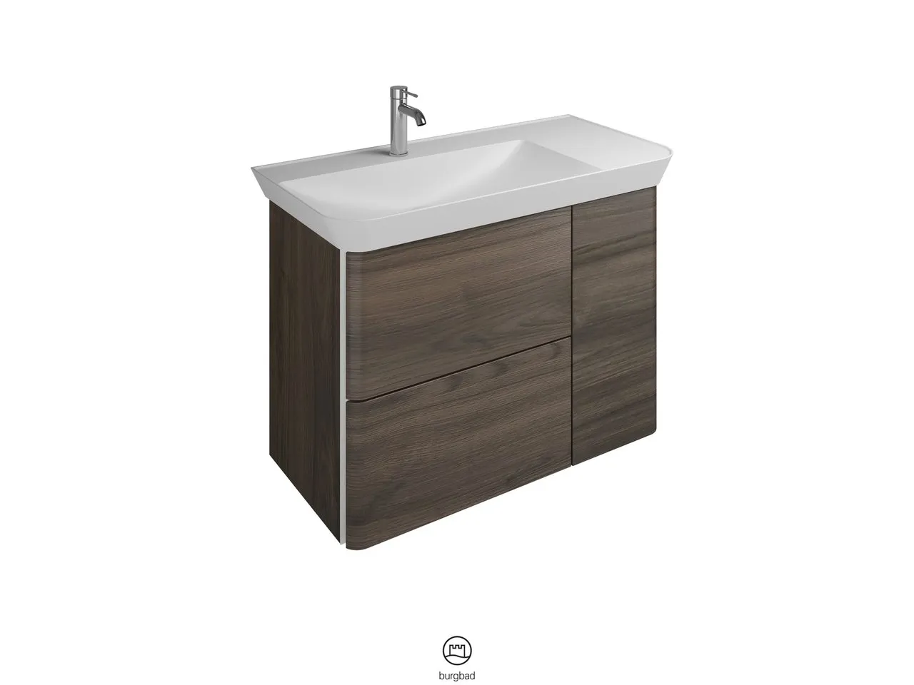 burgbad Waschtischunterschrank „Iveo“ in Eiche Dekor Cashmere burgbad Waschtischunterschrank „Iveo“ in Eiche Dekor Cashmere