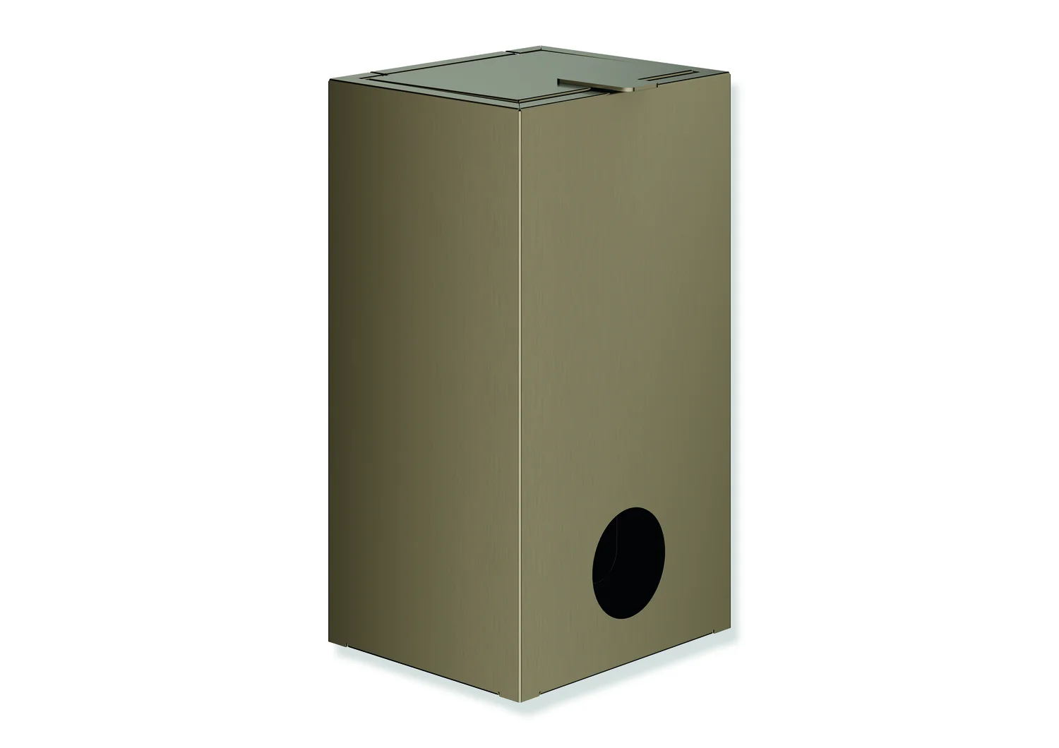 HEWI Hygienekombination System 900, Edelstahl PVD Bronze gebürstet, 160 x 290 x 140 mm, 6 Liter Fassungsvermögen, Wandmontage